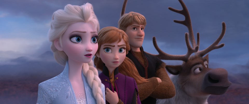  Queen Elsa is drawn by a voice on an 'adventure' - with her Anna, Kristoff and Sven