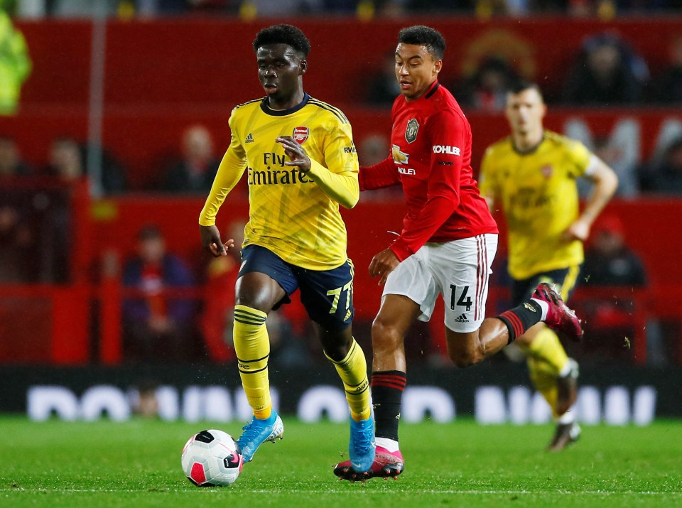  Arsenal youngster Bukayo Saka looked lethal with his ball at the feet