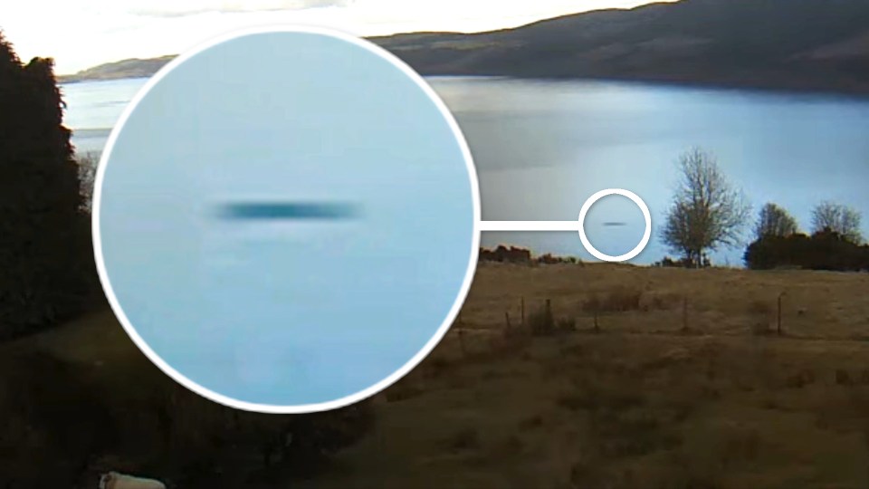  A US tourist filmed a mysterious black shape via webcam in 2021