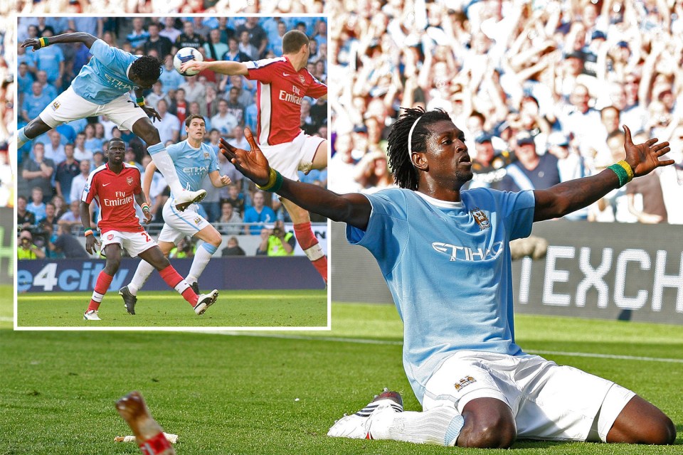  Emmanuel Adebayor performed one of the greatest Premier League celebrations a decade ago