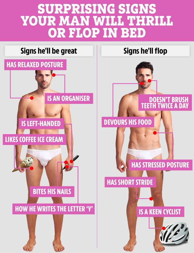  These unexpected signs could tell you whether your new man will be good - or bad - in bed