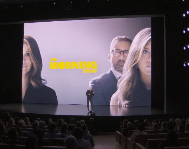  Tim Cook on stage during the September 2019 Apple event