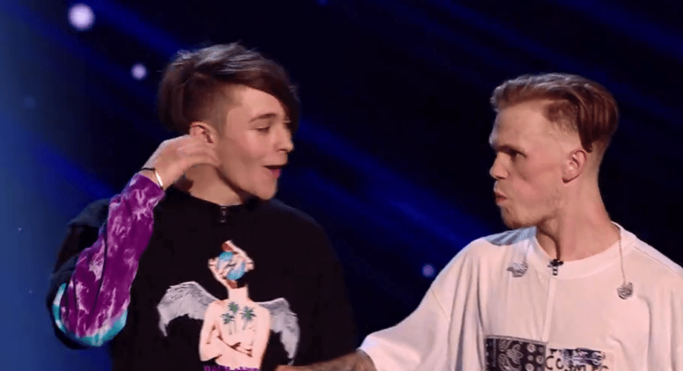  Bars and Melody won the public vote and were delighted