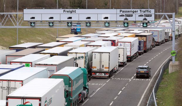  The government papers warn of chaos at customs terminals