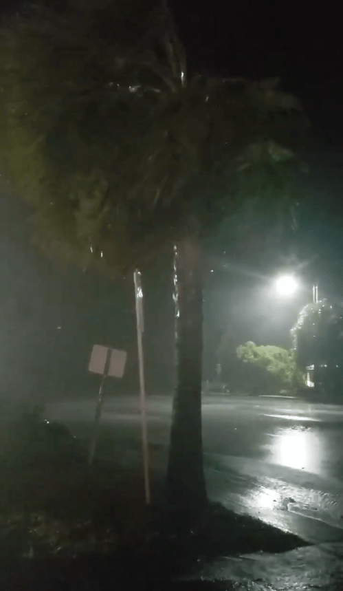  The storm has already brought terrifying wind and rain to the Isle of Palms, South Carolina