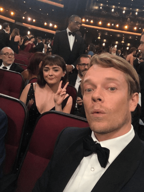  Maisie also posed for a snap with co-star Alfie Allen