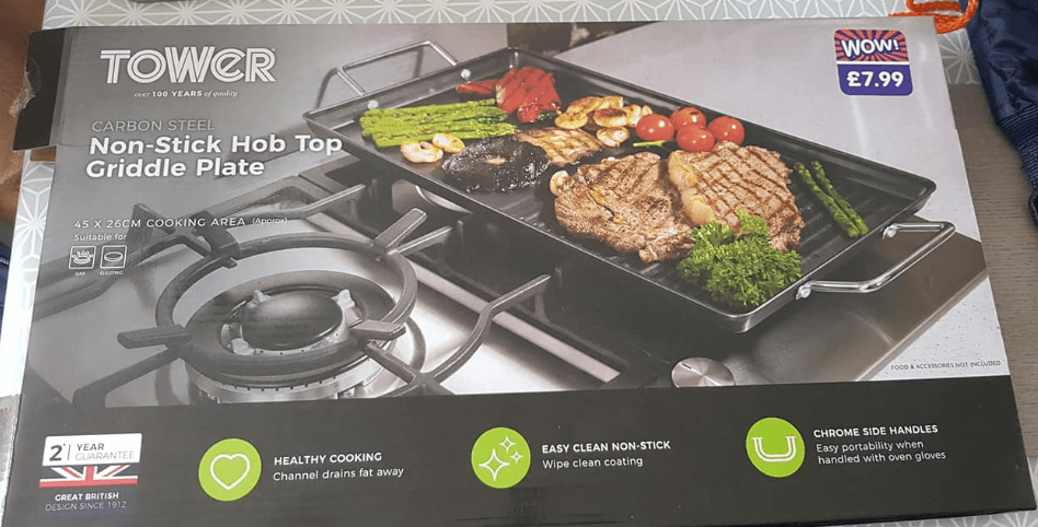  This non-stick griddle plate has been rated by B&M shoppers