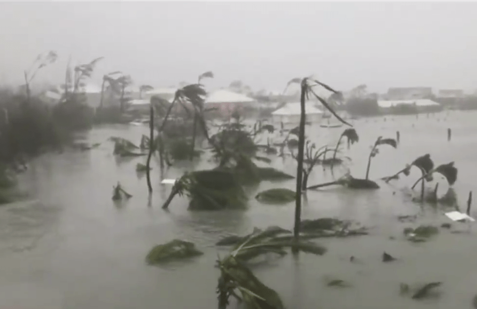  The killer storm flooded huge areas and killed at least five people