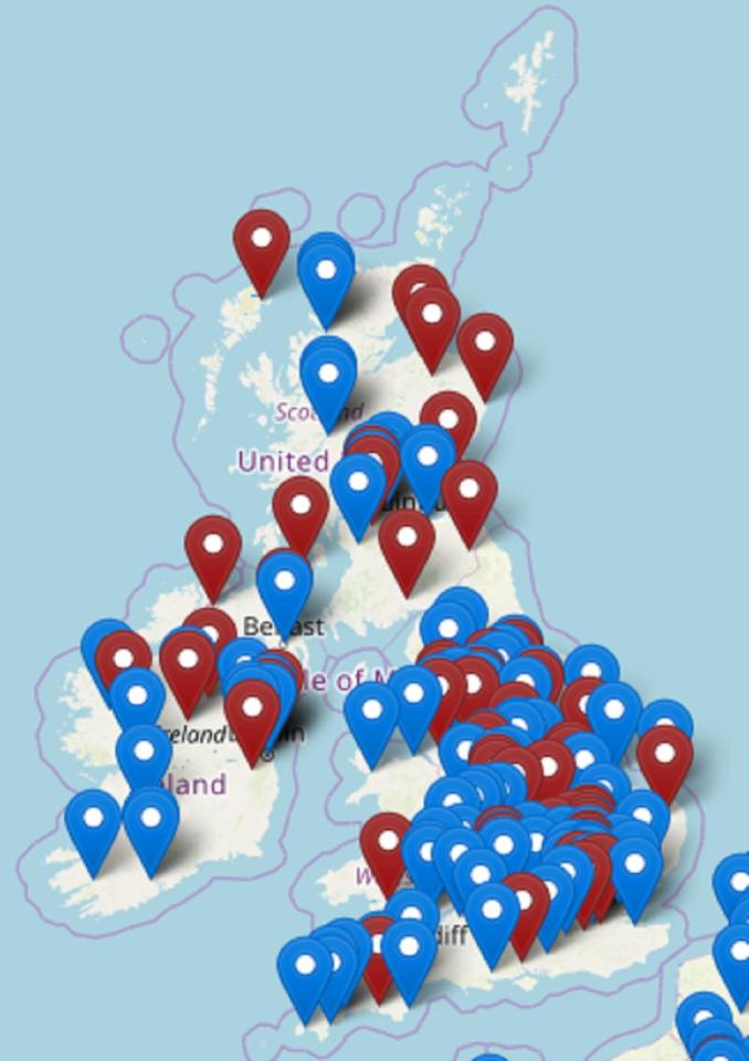  Location of protests for September 27, 2019