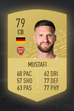  Mustafi's real card for FIFA 20