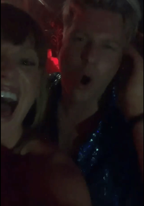  She uploaded a story of her dancing the night away inside the bash