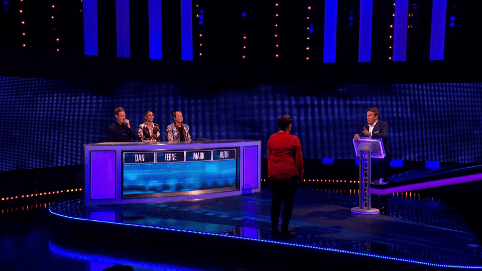  Ruth was put to the test for a celebrity version of The Chase