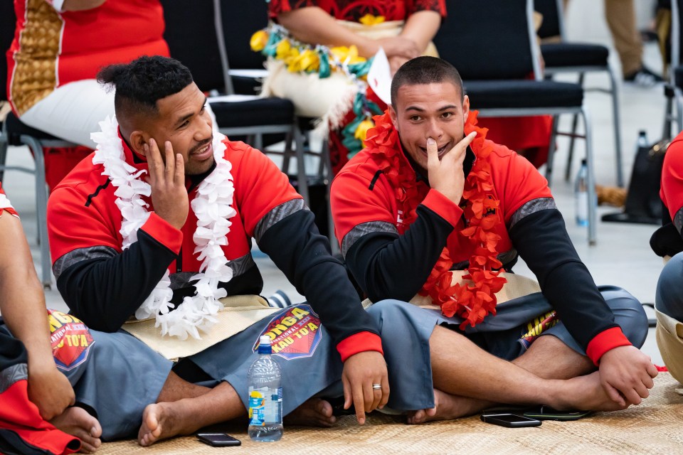  Tui Lolohea (right) believes facing the best brings more out of Tonga after World Cup postponement