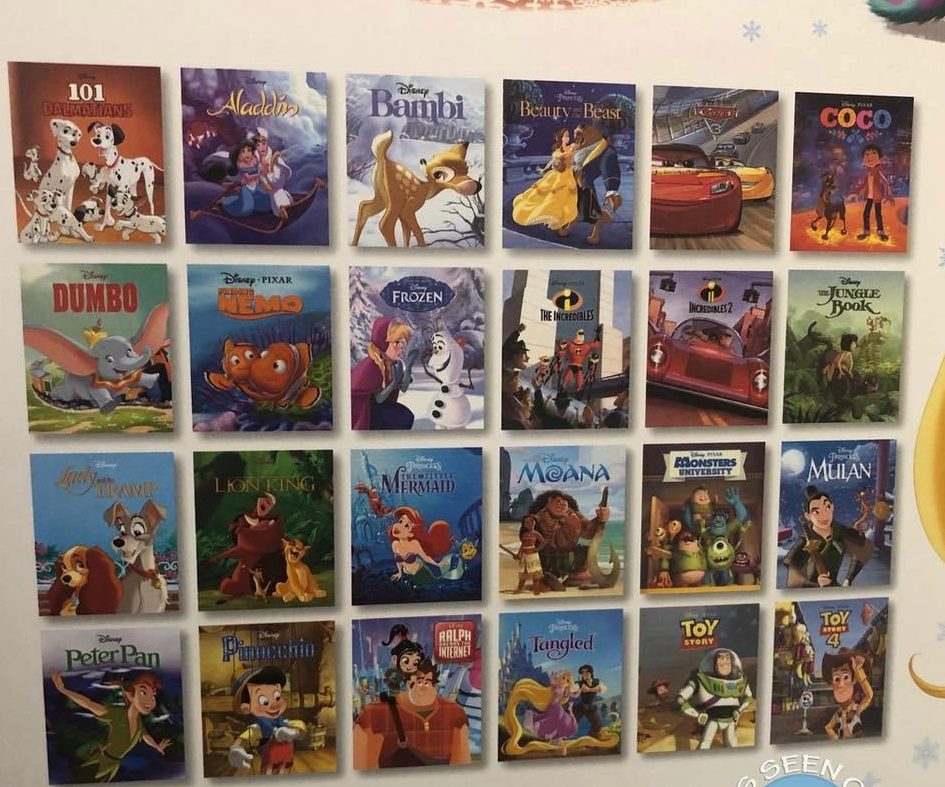  The advent calendar comes with 24 magical Disney tales