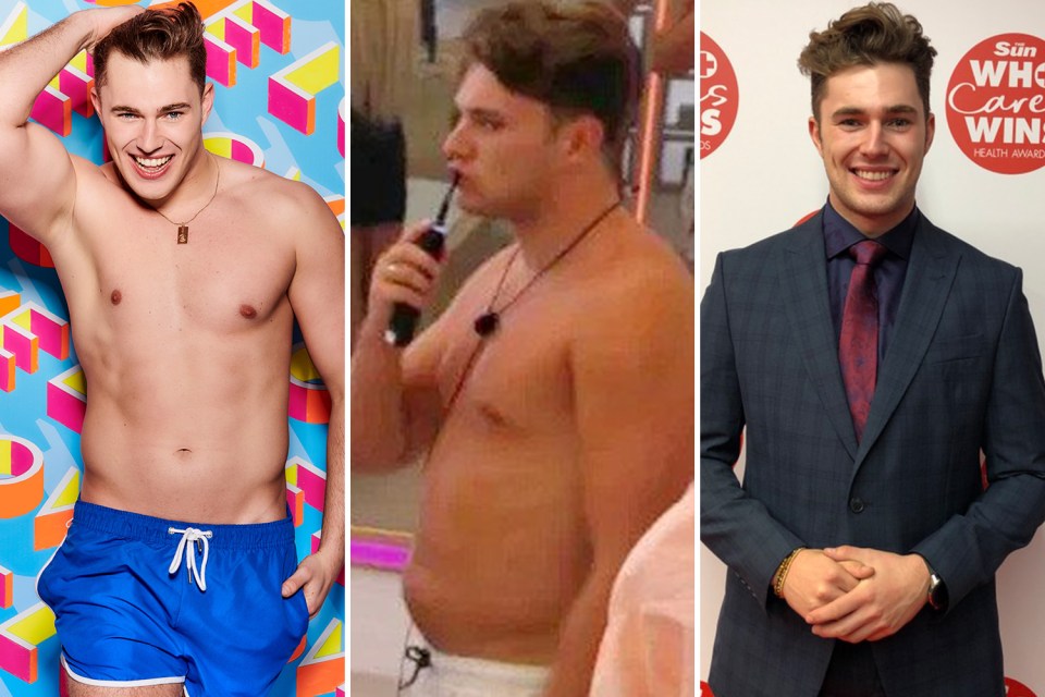  Curtis Pritchard signed up to be the face of Weight Watchers after he piled on two stone during his time in Love Island