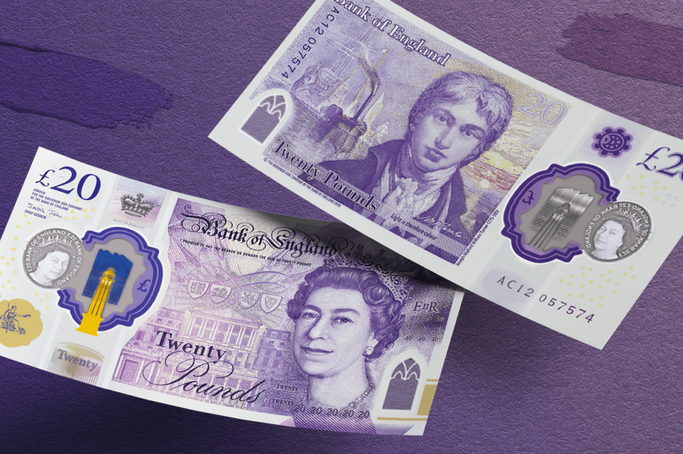  The new £20 note is to be released on February 20 in 2020