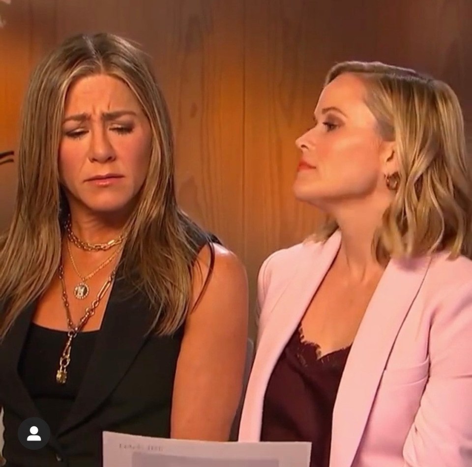 The pair reenacted their lines from the sitcom in a press interview, which Reese posted to her Instagram on Friday