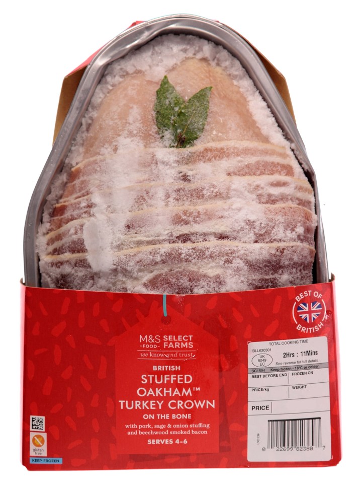  M&S was named the best for frozen turkey