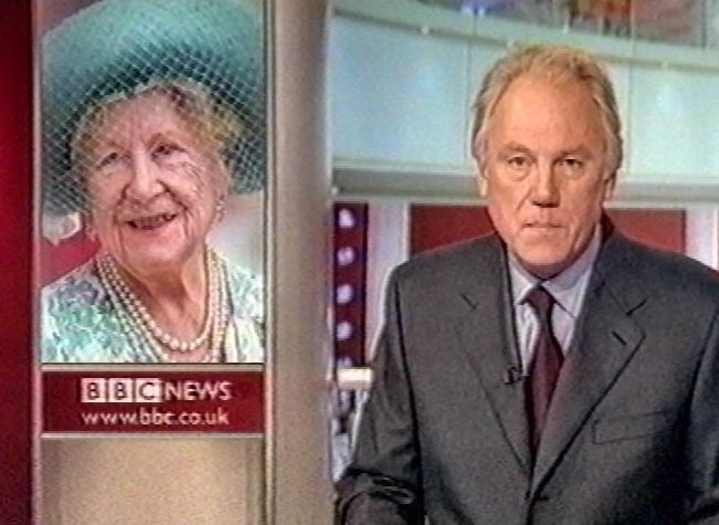  Sissons announced the news of the death of the Queen Mother in 2002