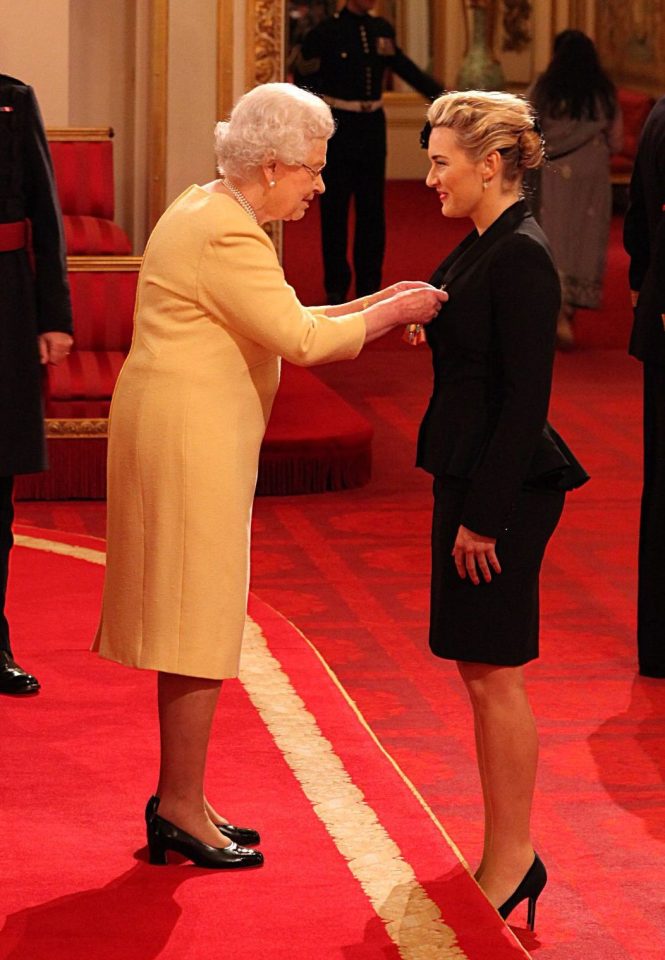  Kate Winslet revealed the Queen comically cut their handshake short when she received her CBE