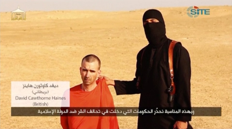  David Haines appears in an execution video before his murder