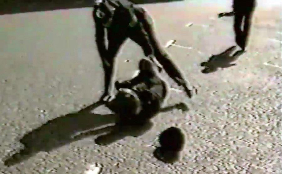  Footage released by the Metropolitan Police shows colleagues racing to PC Fletcher's aid after the shooting