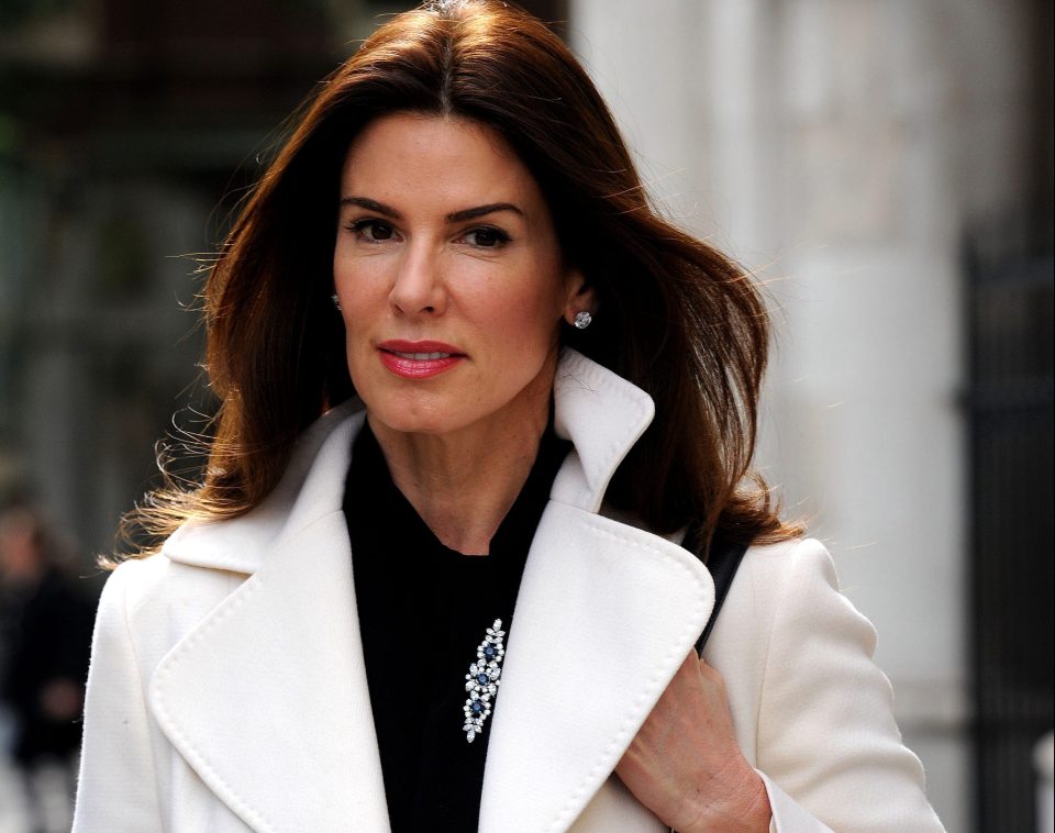  Former supermodel Christina is pictured leaving the Royal Courts of Justice in 2016