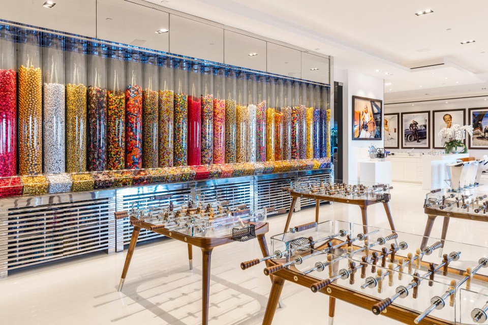  For the person who has everything... a colour-popping candy store and games room