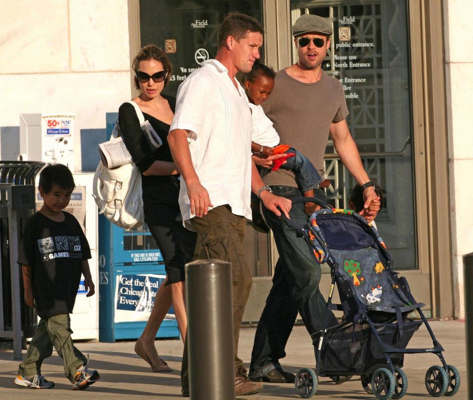  Mark as security for Angelina Jolie and Brad Pitt