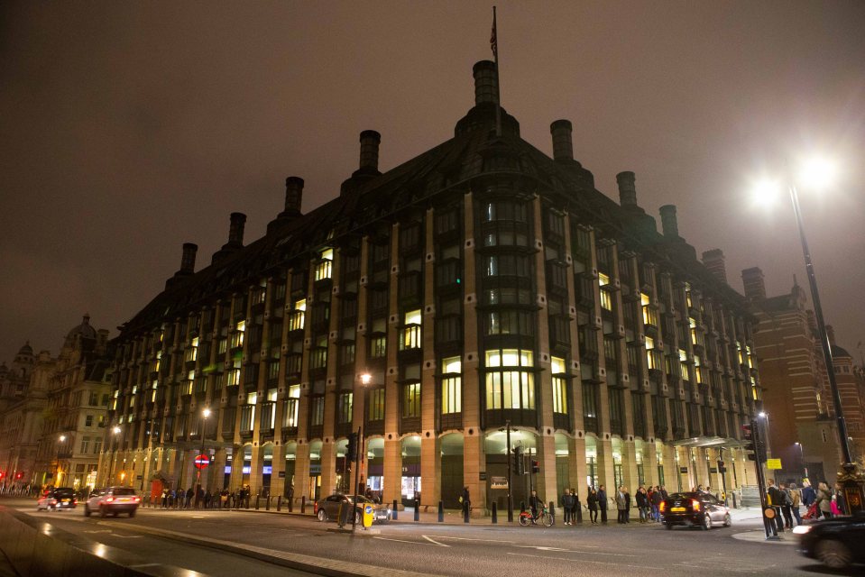  The hilarious note was spotted on the fourth floor of Portcullis House in Westminster