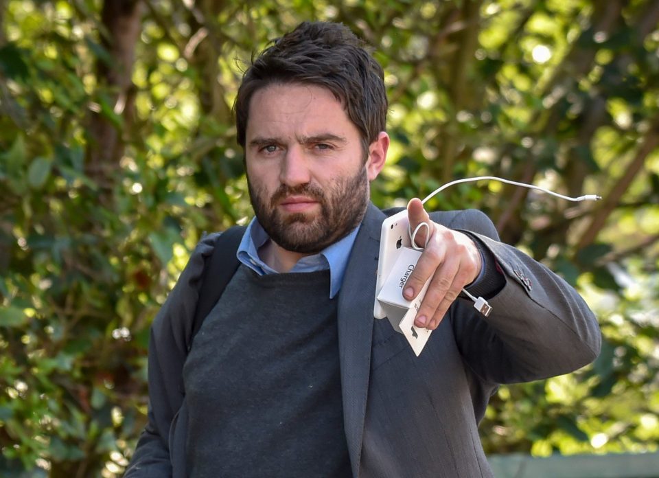  Gogglebox star George Gilbey has been jailed for three months for drink-driving, seen here outside court in 2018 when he was convicted for attacking his ex-girlfriend