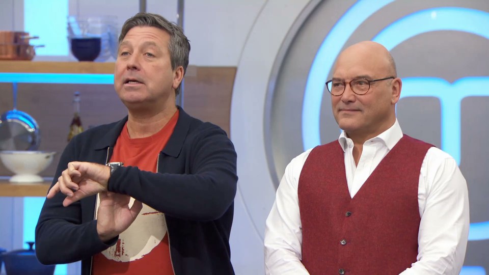  Judges John Torode and Gregg Wallace were impressed by Greg's crusted lamb cutlets