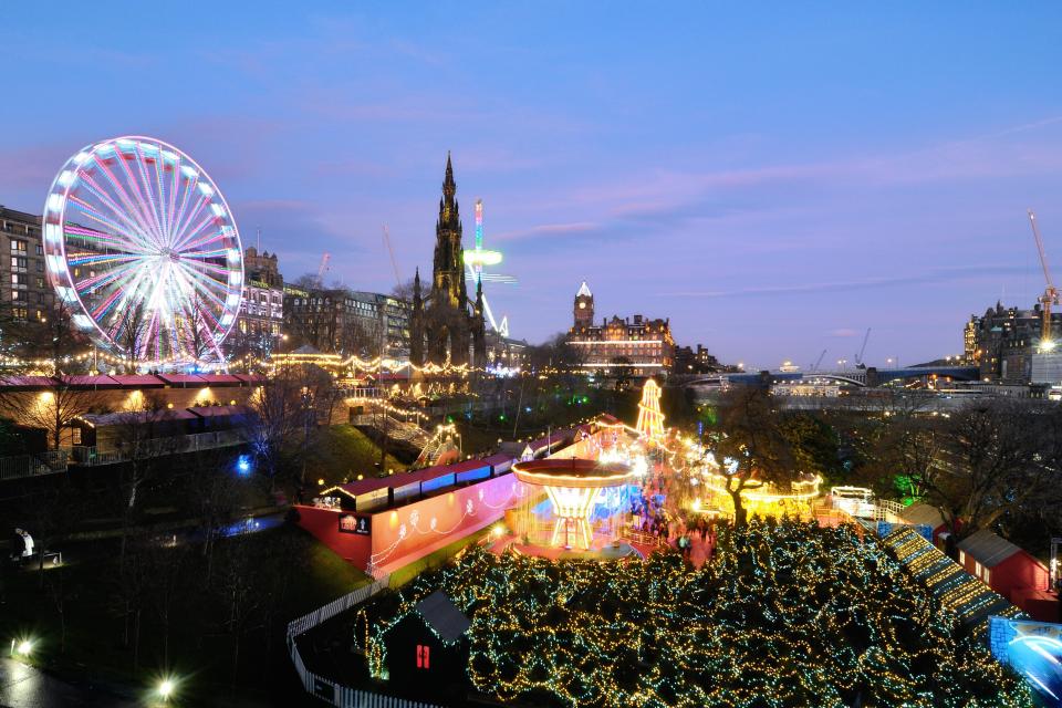  The Christmas markets in Edinburgh open next month