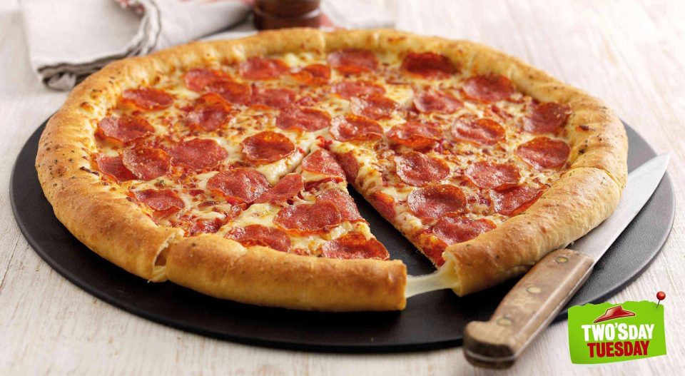  Pizza Hut's pepperoni pizza is 1110 calories