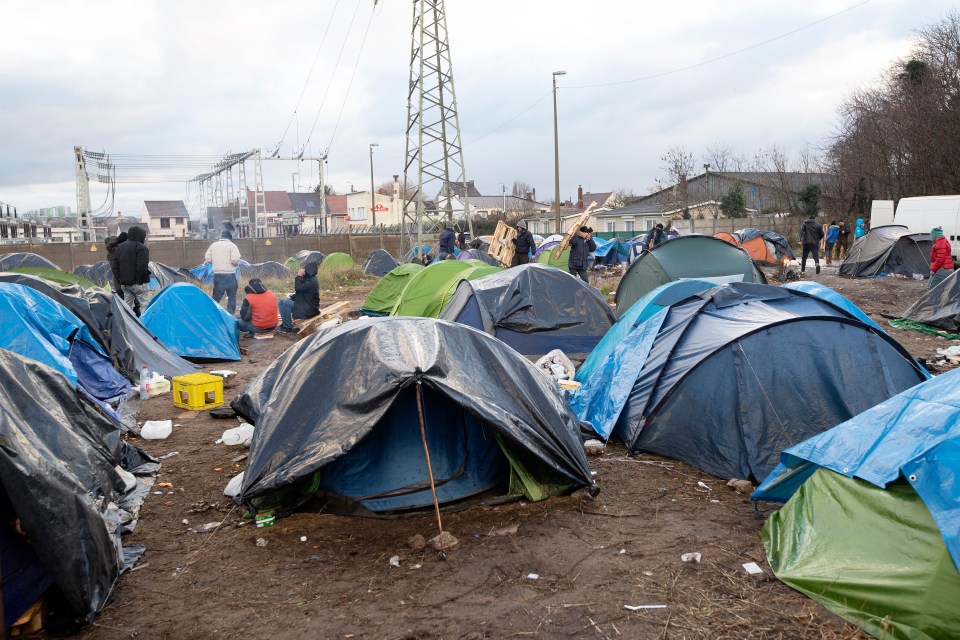  Tents at a camp near Calais where Anam claimed to operate