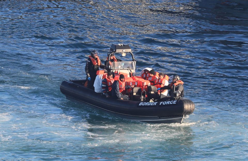  A Border Force RIB vessel arrives at Dover Marina in February this year