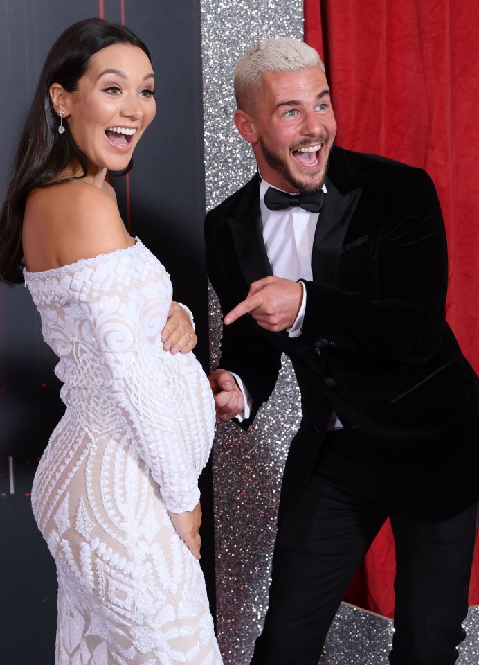  The couple revealed they were having a baby at the soap awards