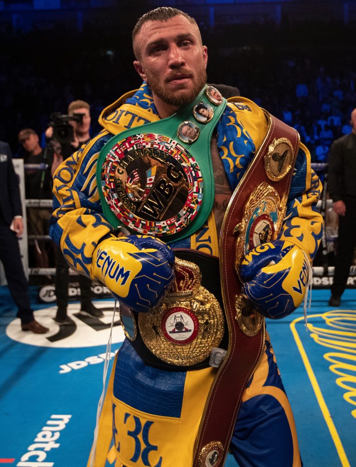  Loma currently holds the WBC, WBA and WBO unified lightweight belts