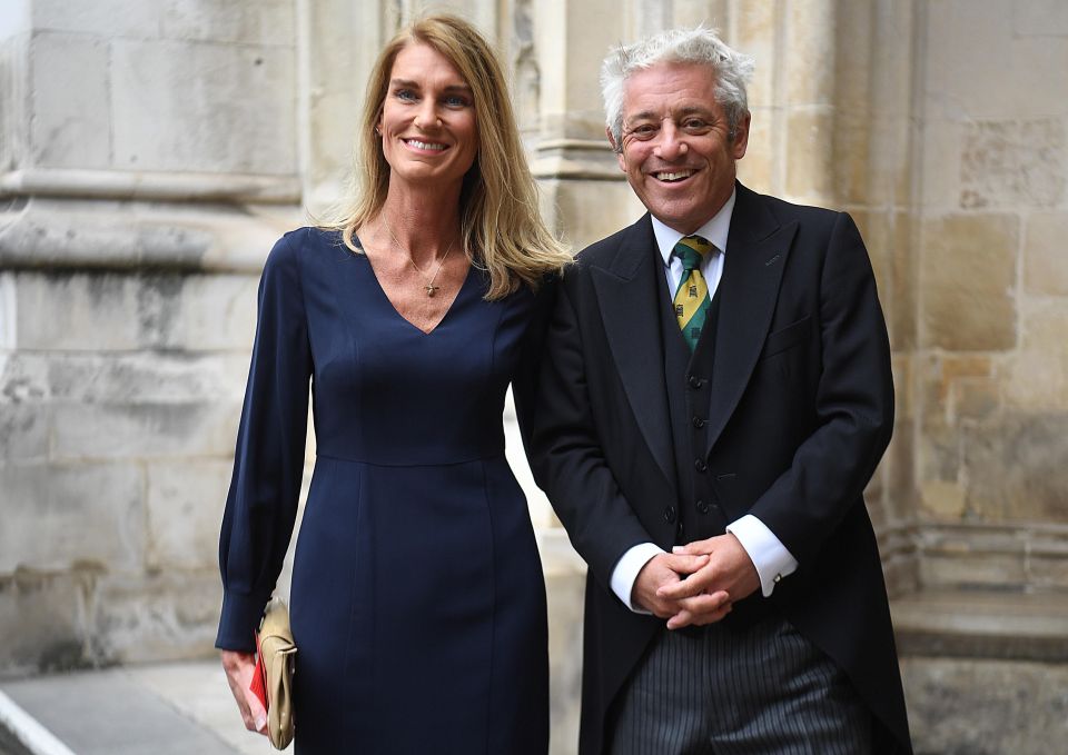  Speaker John Bercow and his wife Sally - the MP has said he will step down as speaker this month