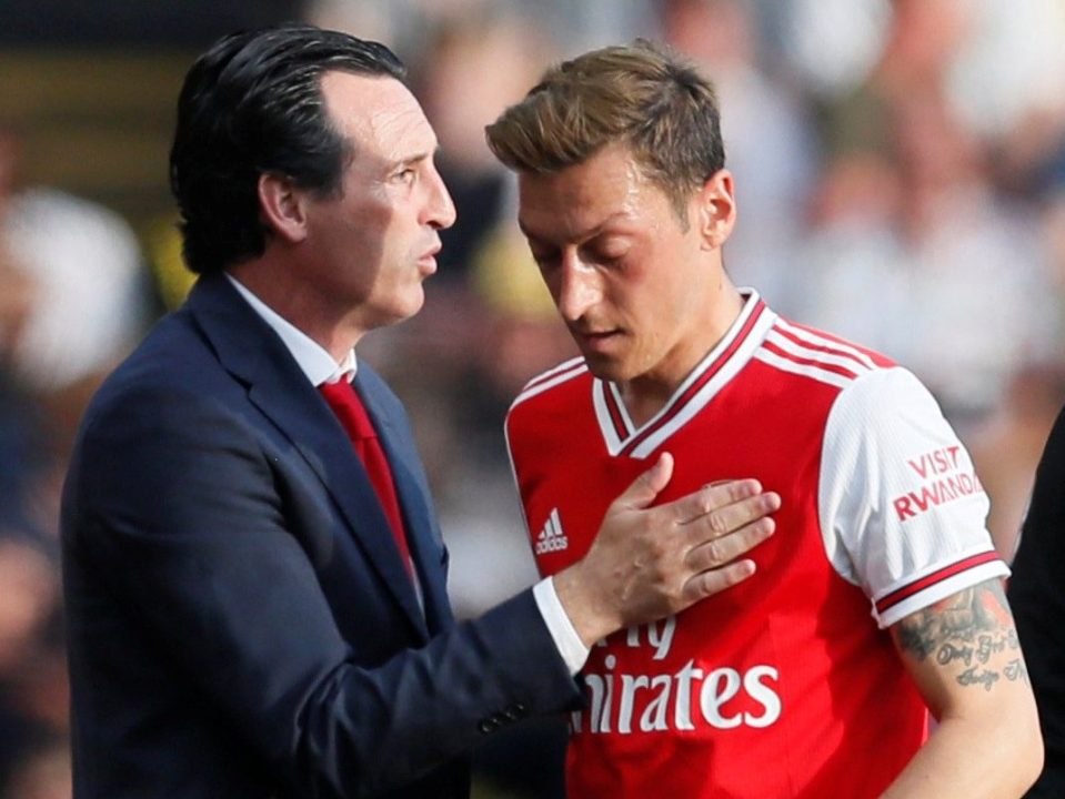  Mesut Ozil has played just 142 minutes of football for the Gunners this season