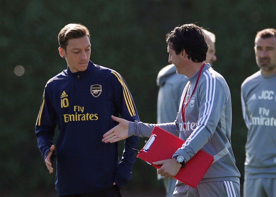  Ozil admits he and Emery do not see eye-to-eye on everything