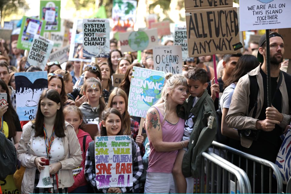  Greta helped inspire climate change protests around the world, like these in London