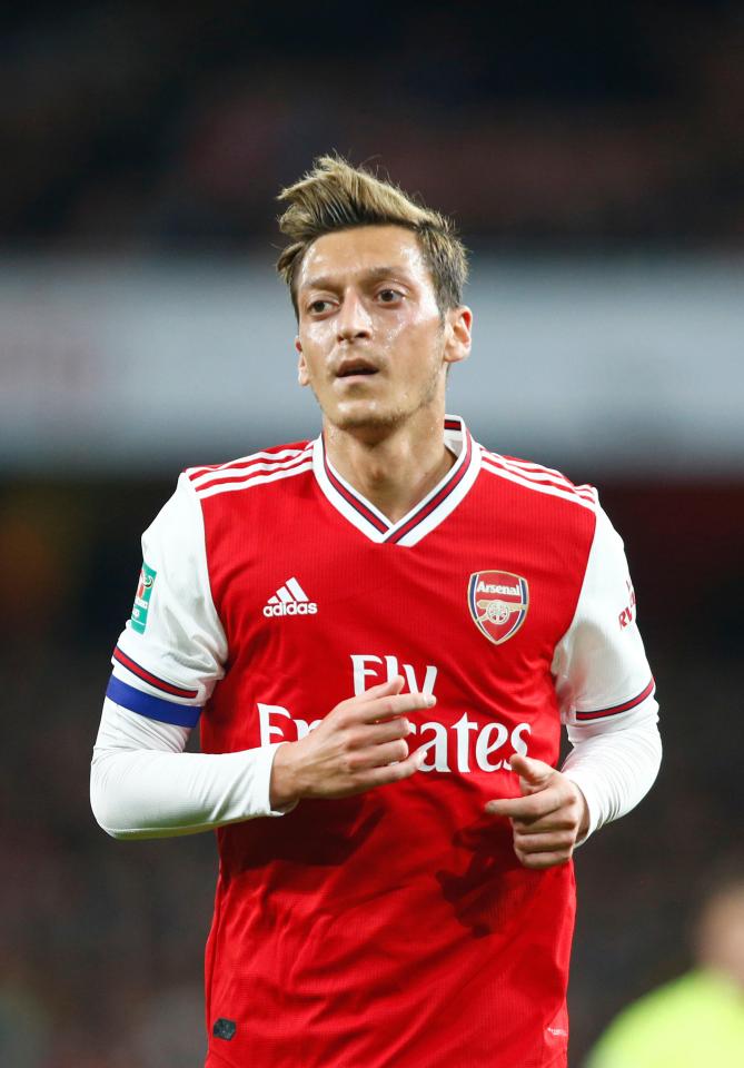  Mesut Ozil is in line for the captaincy when Arsenal face Liverpool in the Carabao Cup