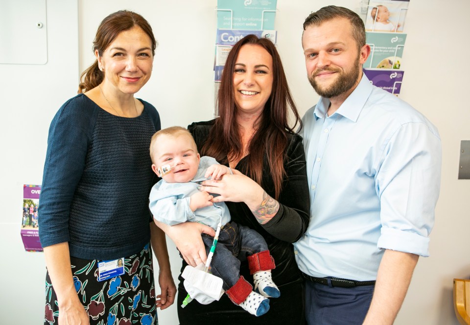  Ralph’s mum and dad Claire and Will, nominated Dr Pavasovic for saving their son’s life