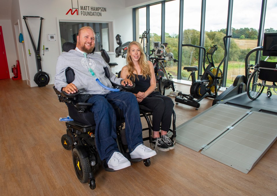  Matt Hampson's dream was to open a specialist rehab centre for young people who have suffered injury through sport or a spinal cord injury