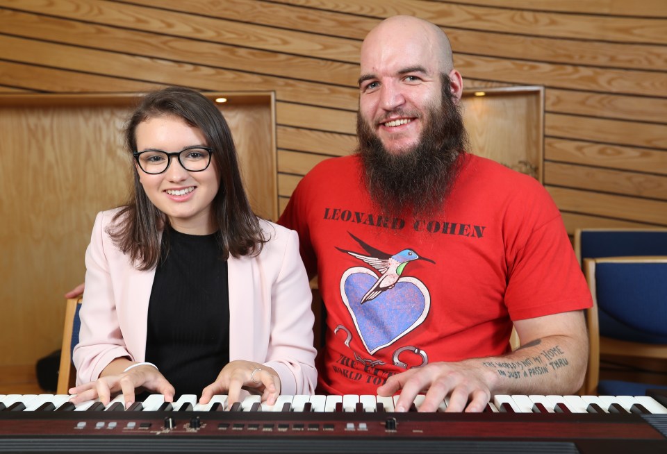  Ben Swan, 29, started volunteering at his local Marie Curie hospice in Bradford in 2016, and set up the Swan Song Project