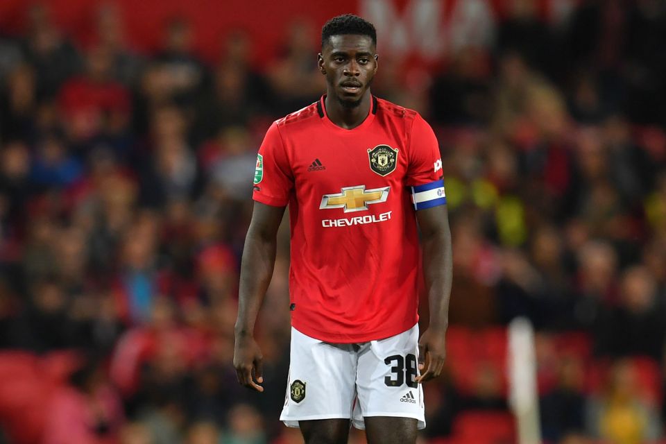  Axel Tuanzebe was injured during the warm-up of Manchester United's Premier League clash with Liverpool