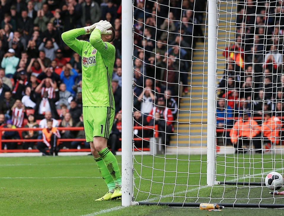 Dean Henderson was crestfallen when he conceded from a long shot through his legs, gifting Liverpool a narrow 1-0 victory