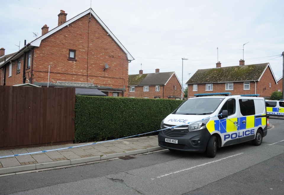  Cops remained outside his home on Tuesday afternoon