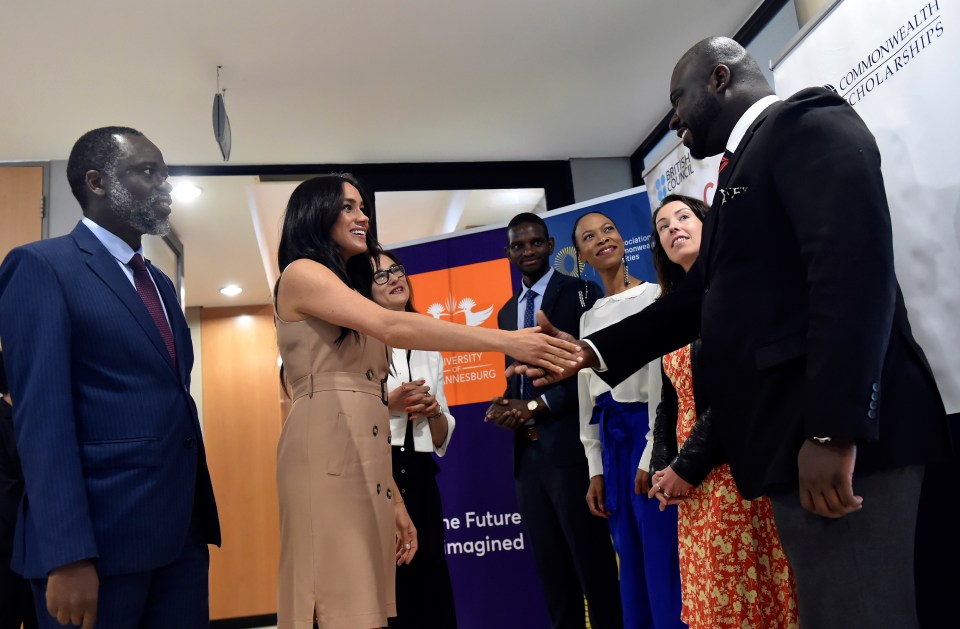  Meghan, 38, addressed more than 20 academics in her role as patron of the Association of Commonwealth Universities (ACU).